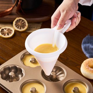 Bozix กระบอกแบ่งแป้งครีมสครีมและซอส น้ำโขลกแบบถือมือ สำหรับอ…