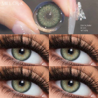 MILL CREEK คอนแทคเลนส์สี 14.2mm ใช้ได้1ปี อย.ย. FDA สวมใส่สบาย ส่งCOD ทั่วไทย