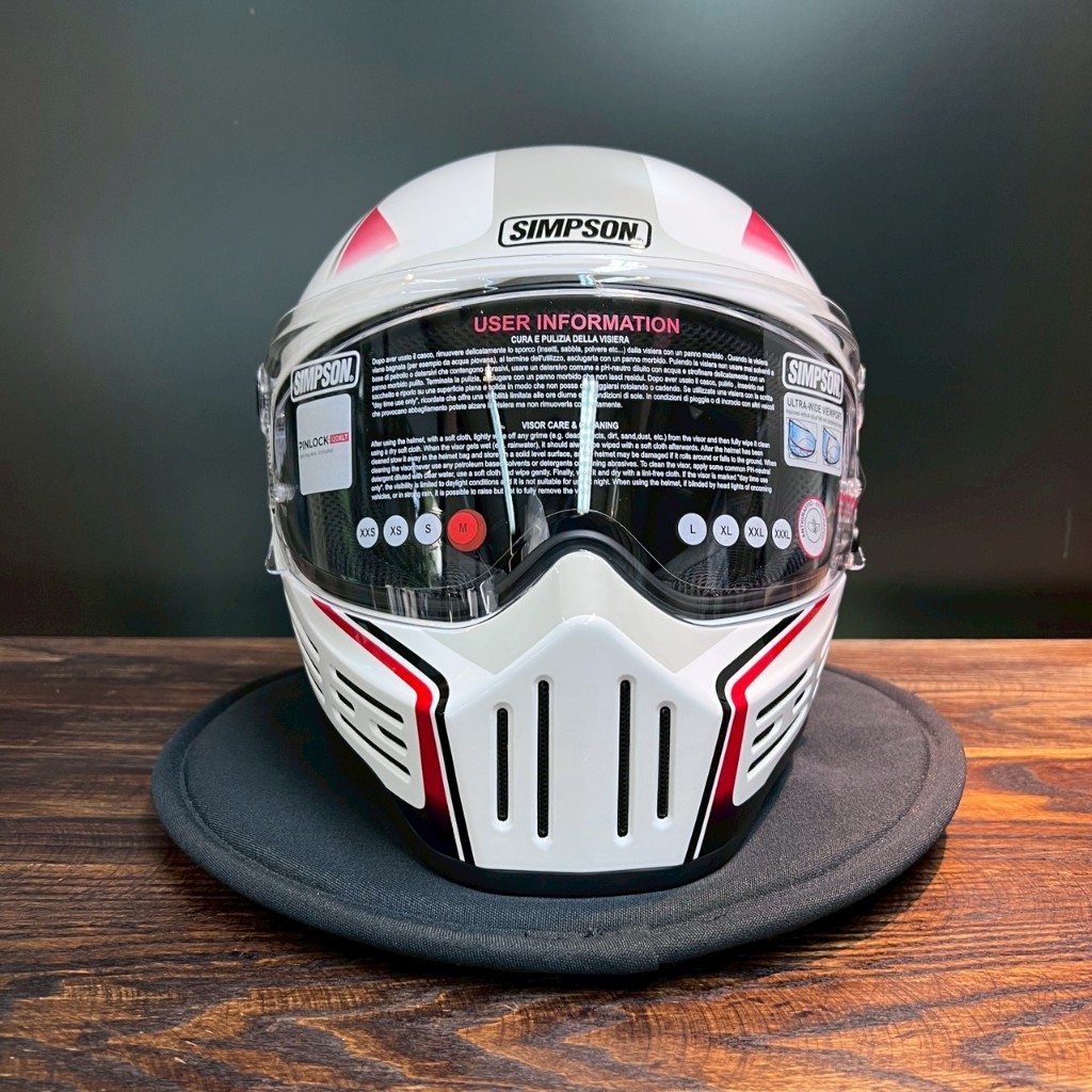 หมวกกันน็อก SIMPSON HELMET - M30 SATIN CARBON By Life and Kustom