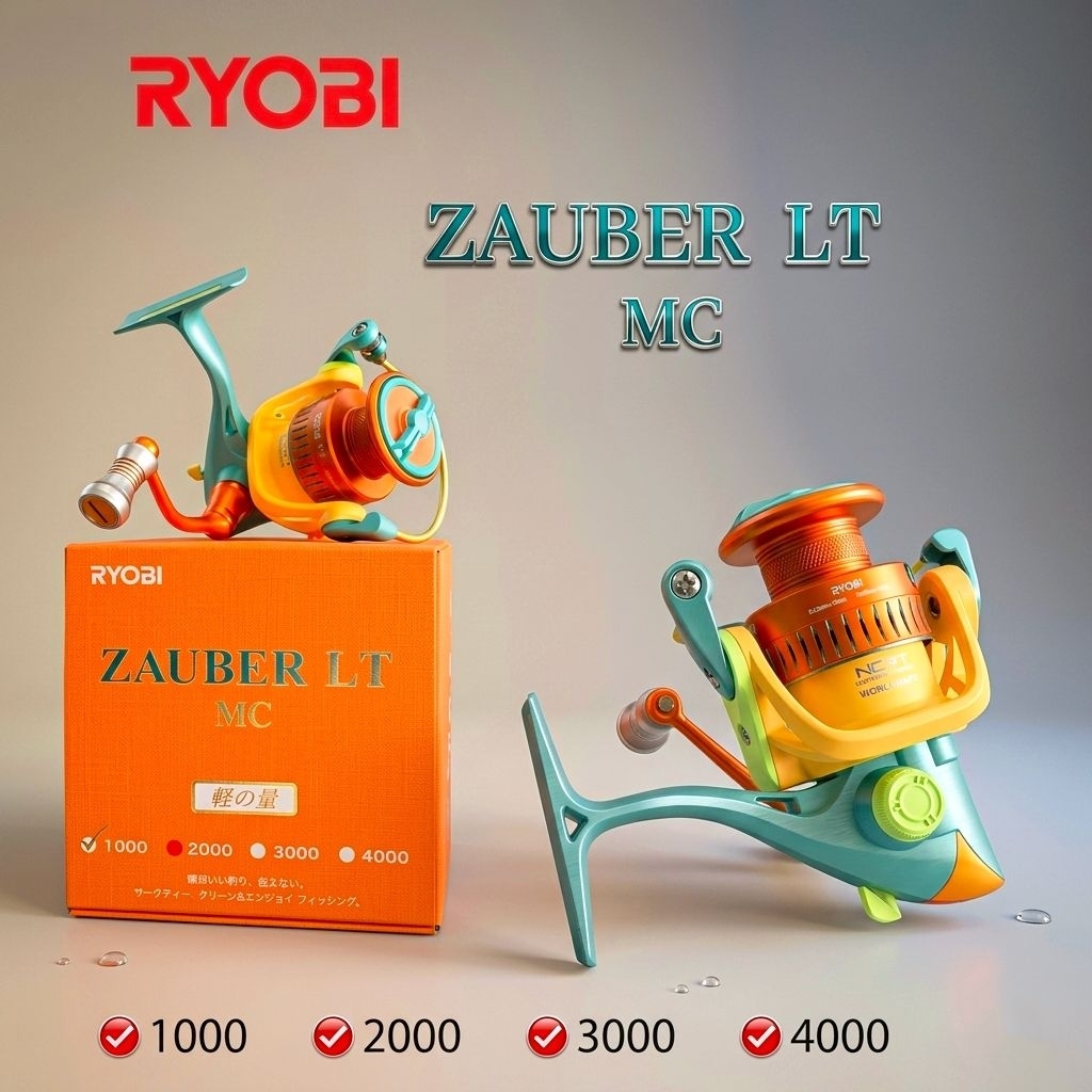 รอกตกปลา อุปกรณ์ตกปลา รอก RYORI ZAUBER LT MC รุ่นใหม่ ล่าสุด ของแท้ 100%