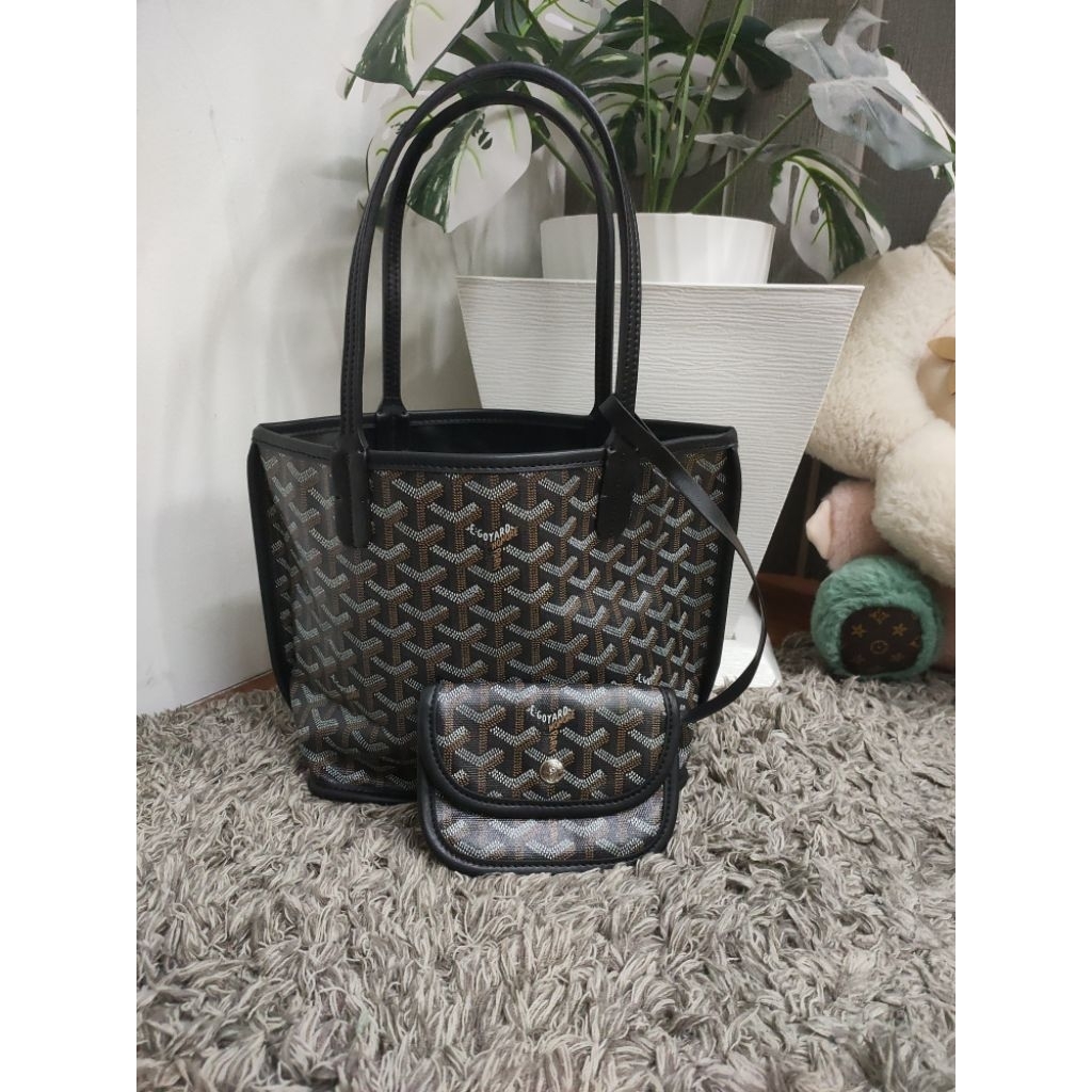 Goyard mini anjou bag โกยาดมือสองหนังแท้ ลุ้นแท้