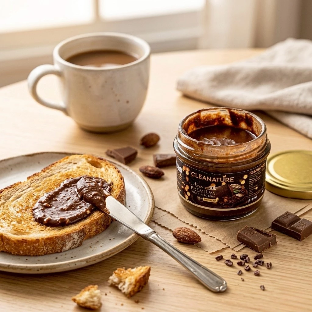 เนยถั่วอัลมอนด์ คลีน ดาร์กช็อกโกแลต DarkChocolate Almond Butter100กรัม |ไม่เติมน้ำตาล |ผลิตวันต่อวัน