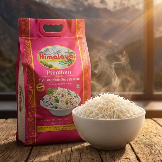 ข้าวบาสมาติ Himalaya 1121 Long Grain Sella Basmati (ข้าวที่ยาวที่สุดในโลกสายพันธุ์หนึ่ง)