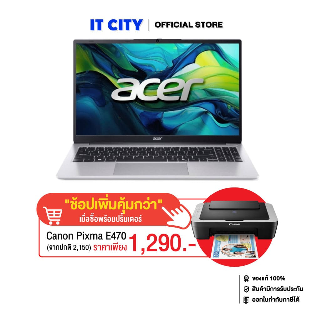ACER Aspire Lite 15 AL15-52P-38J3/i3-1315U/8GB/512GB/UMA/15.6"/W11_Office/Light Silver/2Y CO6-011358
