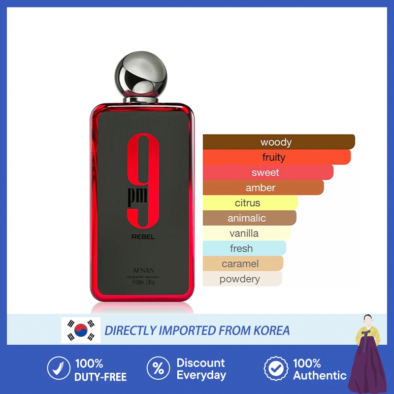 AFNAN 9 PM REBEL EDP 100 ml กล่องซีล