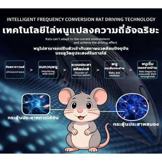 🐭มีประสิทธิภาพ100% เครื่องไล่หนู ที่ไล่หนูไฟฟ้า นอกจากหนูแล้ว ไล่จิ้งจกกําจัดหนู แมลงสาบ งูอย่างถาวร
