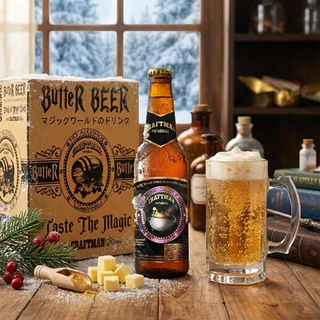 บัตเตอร์เบียร์ ButterBeer เครื่องดื่มไม่มีแอลกฮอล์ในเรื่องแฮรี่ พอตเตอร์ Harry Potter 325 มล. 6 ขวด