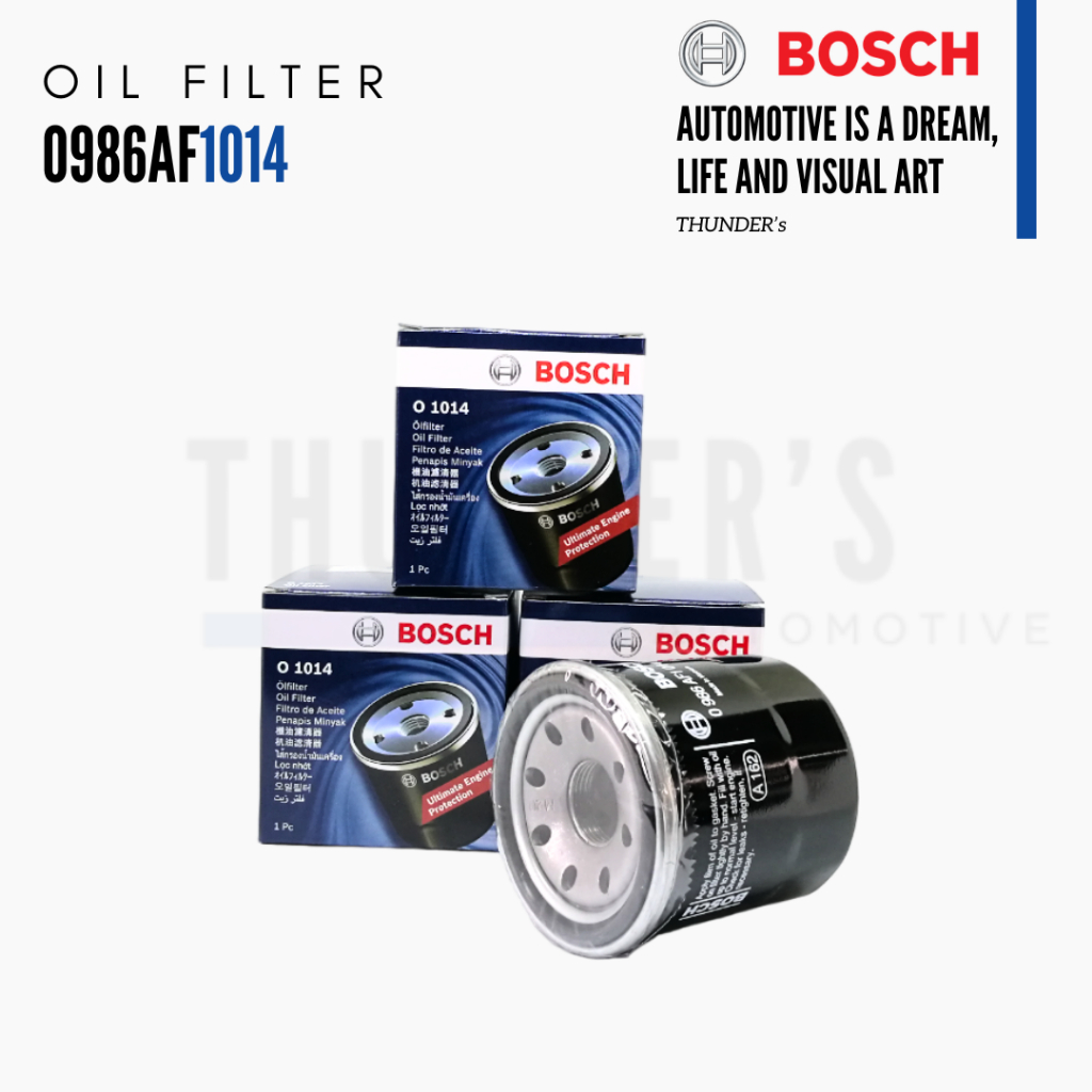 BOSCH กรองน้ำมันเครื่อง Subaru ซูบารุ Impreza Legacy Forester Outback XV 0986AF1014