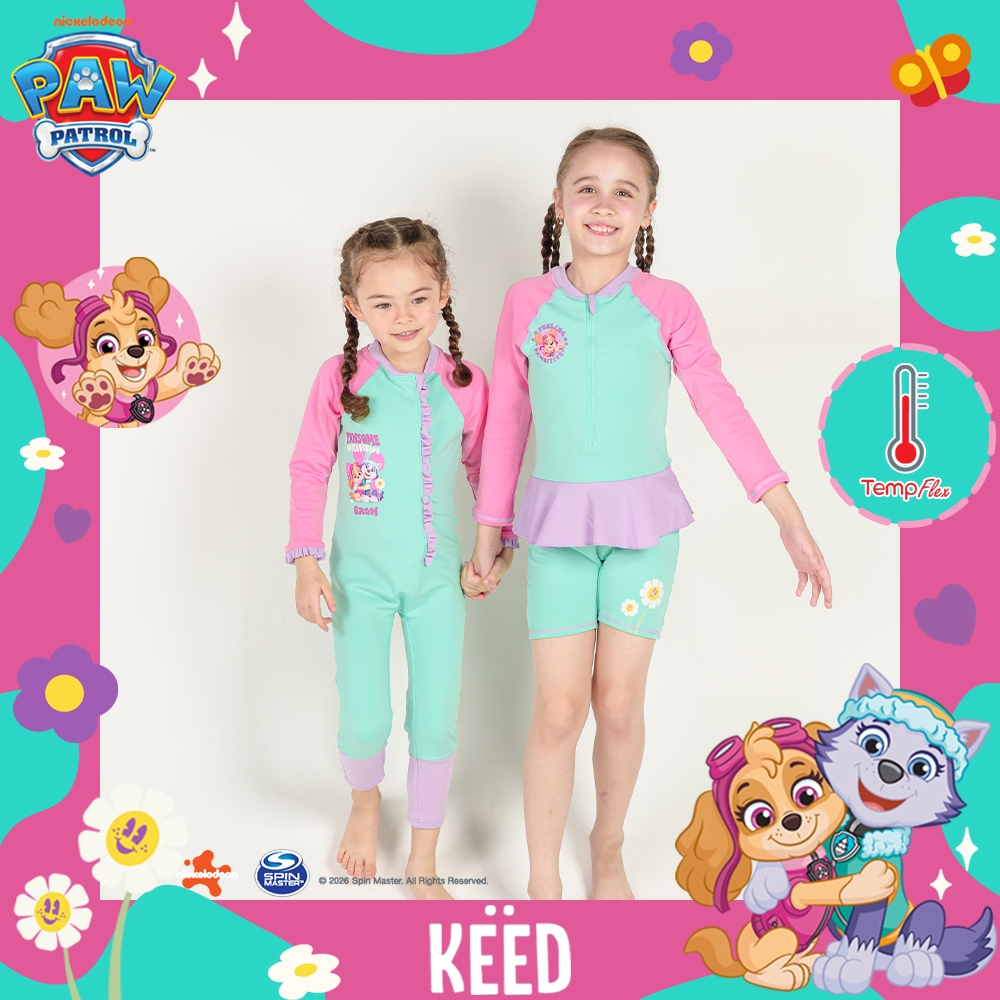 ✨NEW✨ KEED X Paw Patrol Collection ชุดว่ายน้ำเด็กผู้หญิง ควบคุมอุณหภูมิ บอดี้สูท  (TempFlex)