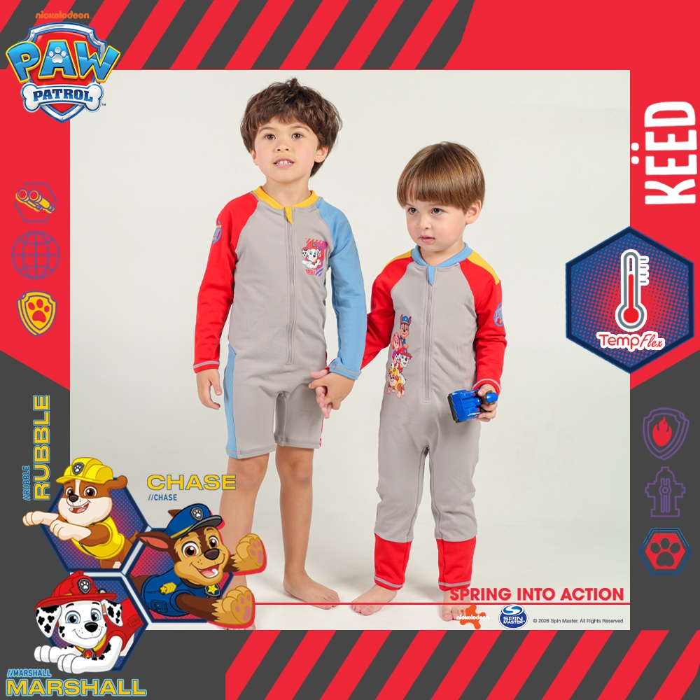 ✨NEW✨ KEED X Paw Patrol Collection ชุดว่ายน้ำเด็กผู้ชาย ควบคุมอุณหภูมิ บอดี้สูท  (TempFlex)