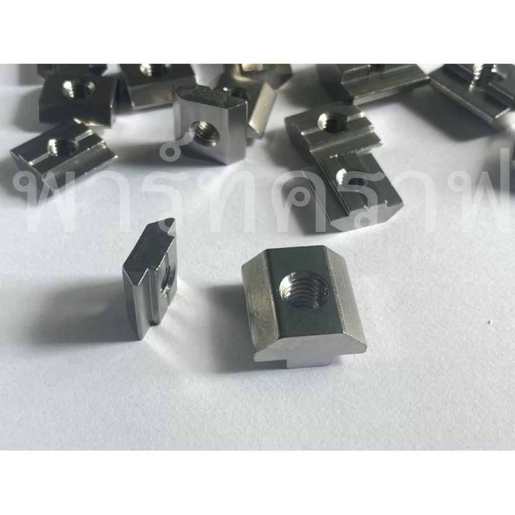 1ตัว Tnut แสตนเลส Stainless น็อตอลูมิเนียมโปรไฟล์ Aluminum profile นัทตัวเมียยึดโปรไฟลรุ่นแสตนเลส