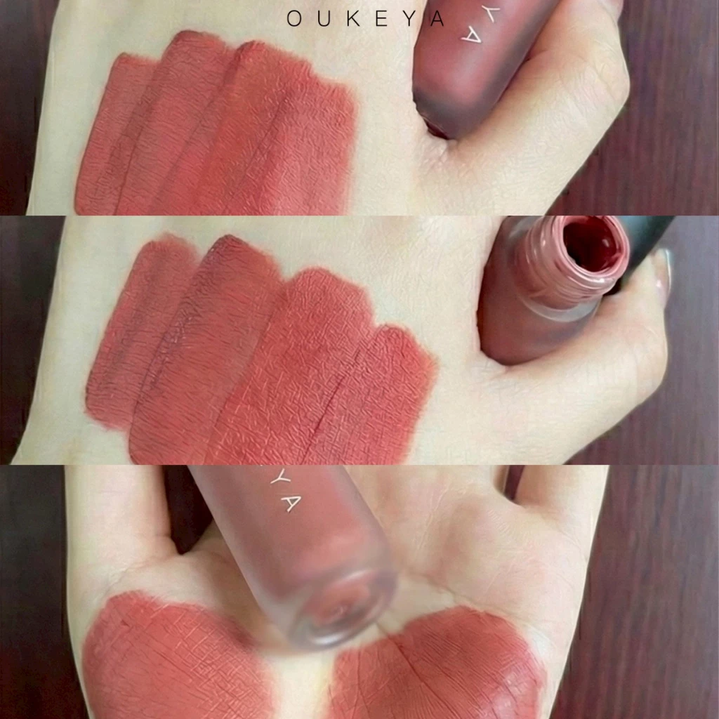 (ซื้อ 1 แถม 1) OUKEYA HOT KISS LIP MATTE โอกิยะ ฮอตคิส ลิปแมตต์ ลิปติดทน  ลิปกลอสติดทนนานกันน้ำ thumbnail 8