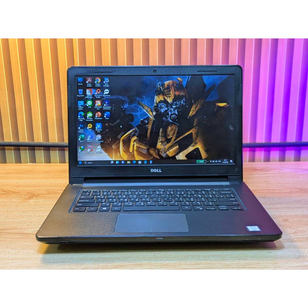 second hand notebook  Dell Vostro 14   สเปก intel Core i7-7500U (gen7)   Ram 8 GB SSD 250 GB