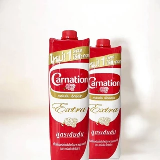 Carnation Extra นมข้นจืดแบบกล่อง ขนาด1,000 กรัม (1ขวด)