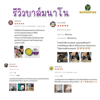 PitPat(หมอไทยทำเอง) บาล์มนาโน แผลแห้งไว Nano Balm ครีมทาแผล สัตว์เลี้ยงทุกชนิด แผลสด ฆ่าเชื้อแบคทีเรีย ลดอักเสบ บาล์มสมุ