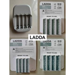 LADDA ลัดด้า แบตเตอรีชาร์จไฟได้, HR03 AAA/ AA 1.2V และ STENK…