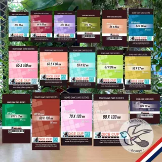 [OPP] Sleeves ซองใส ซองใส่การ์ด 50m ซองแก้ว ราคาคุ้ม รุ่นแพ็คละ50ซอง ซอง Dice Cup (รุ่นใหม่) [Accessories for Boardgame]