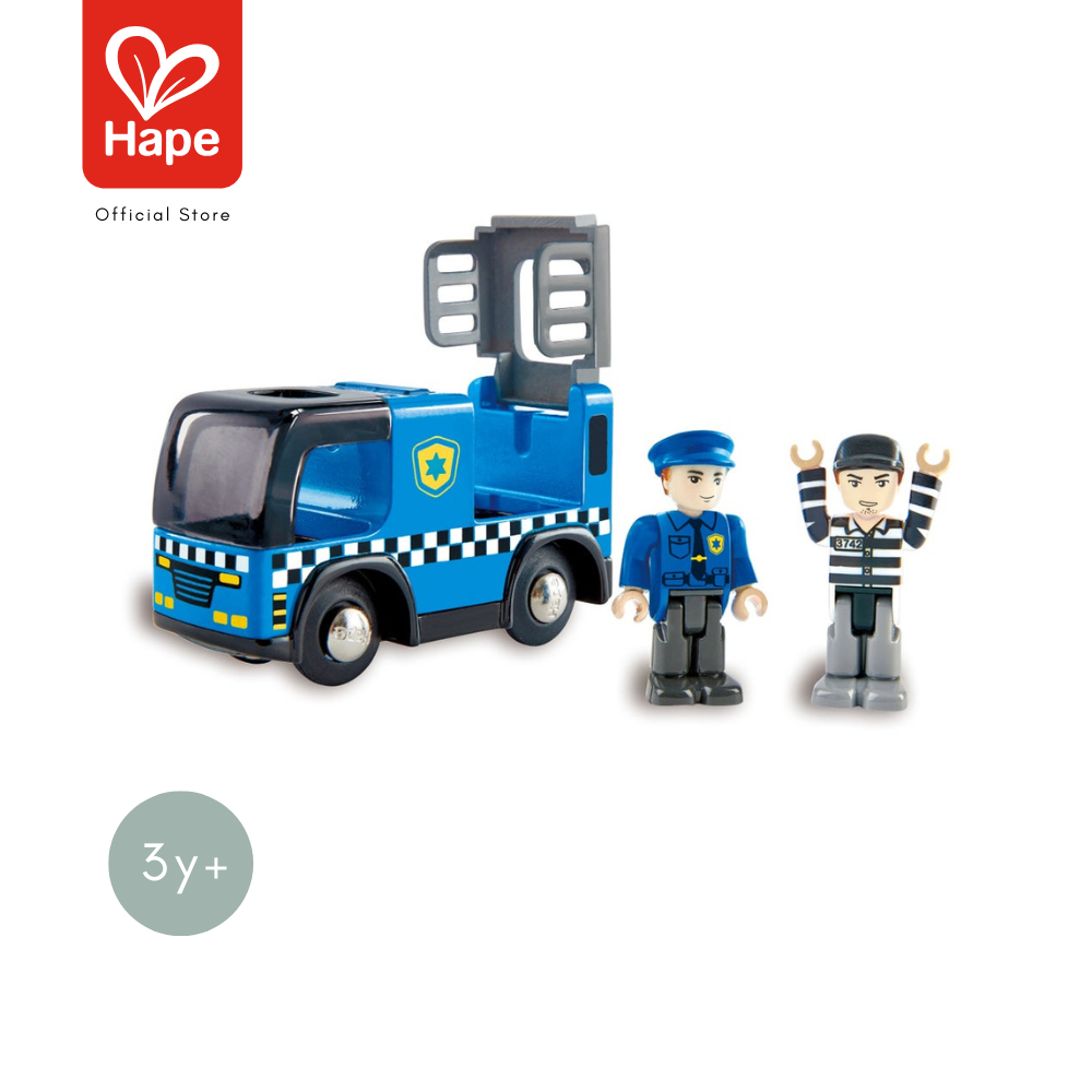 รถดับเพลิงสัญญาณไฟ/รถตำตวจ พร้อมเสียงไซเรน	Hape car with Siren  3Y+ รูปที่ 4