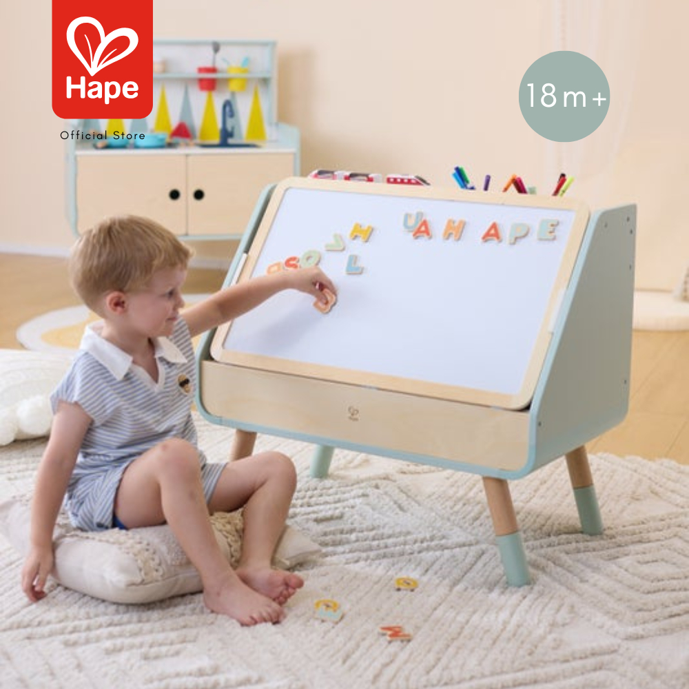 Hape - READ & DRAW SLING BOOK SHELF        ตู้หนังสือ & โต๊ะวาดเขียน        18m+ รูปที่ 5