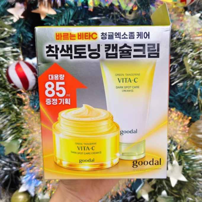 แท้จากเกาหลี 💯 Goodal Green Tangerine Vita-C Dark Spot Care Cream α 75ml (Olive Young Special Set)