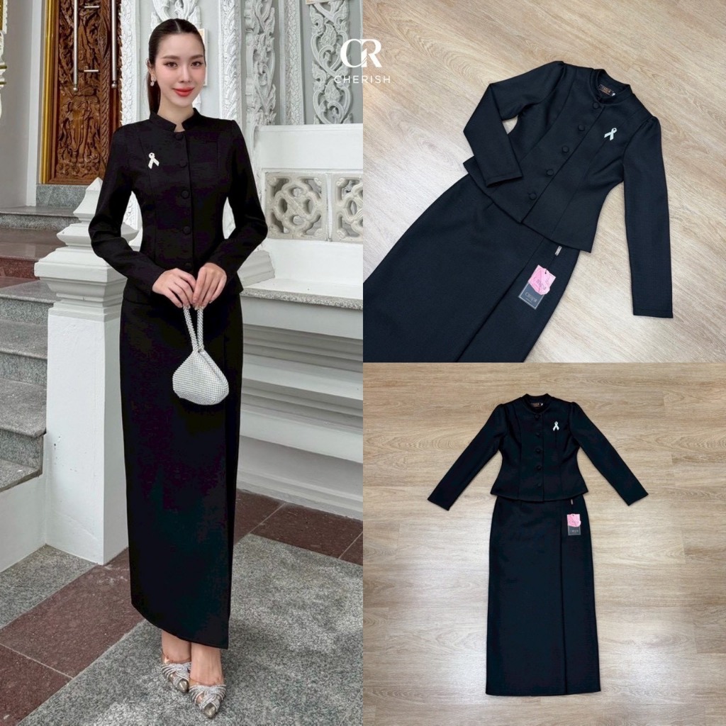 รบกวนเช็คสินค้าก่อนสั่งซื้อคะ** 𝘾𝙃𝙀𝙍𝙄𝙎𝙃 ( เชอริช ) ชุดไทยจิตรลดางานผ้าทวิตพรีเมี่ยม