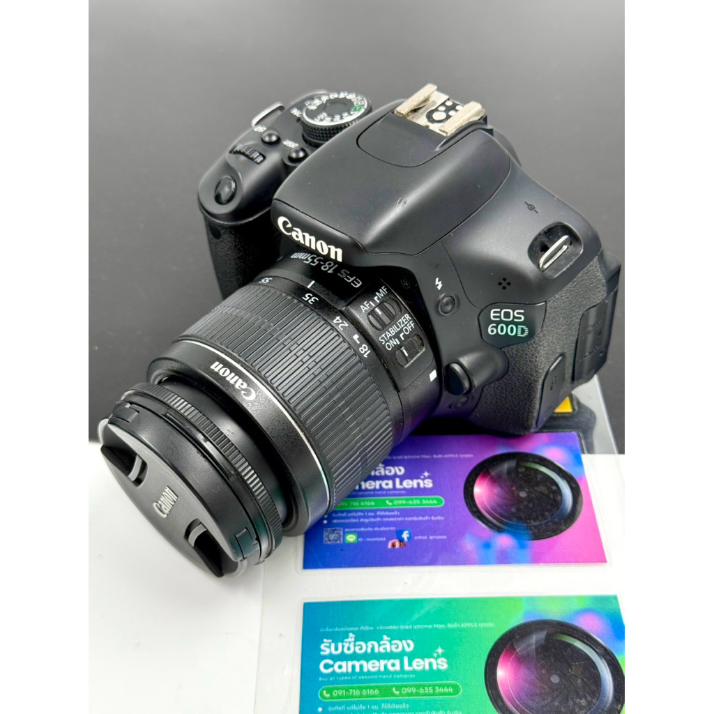 canon 600d +18-55 is ii {Used}ชัตเตอร์9,400ครั้ง🔴ผ่อนได้📍รับซื้อกล้องมือสอง