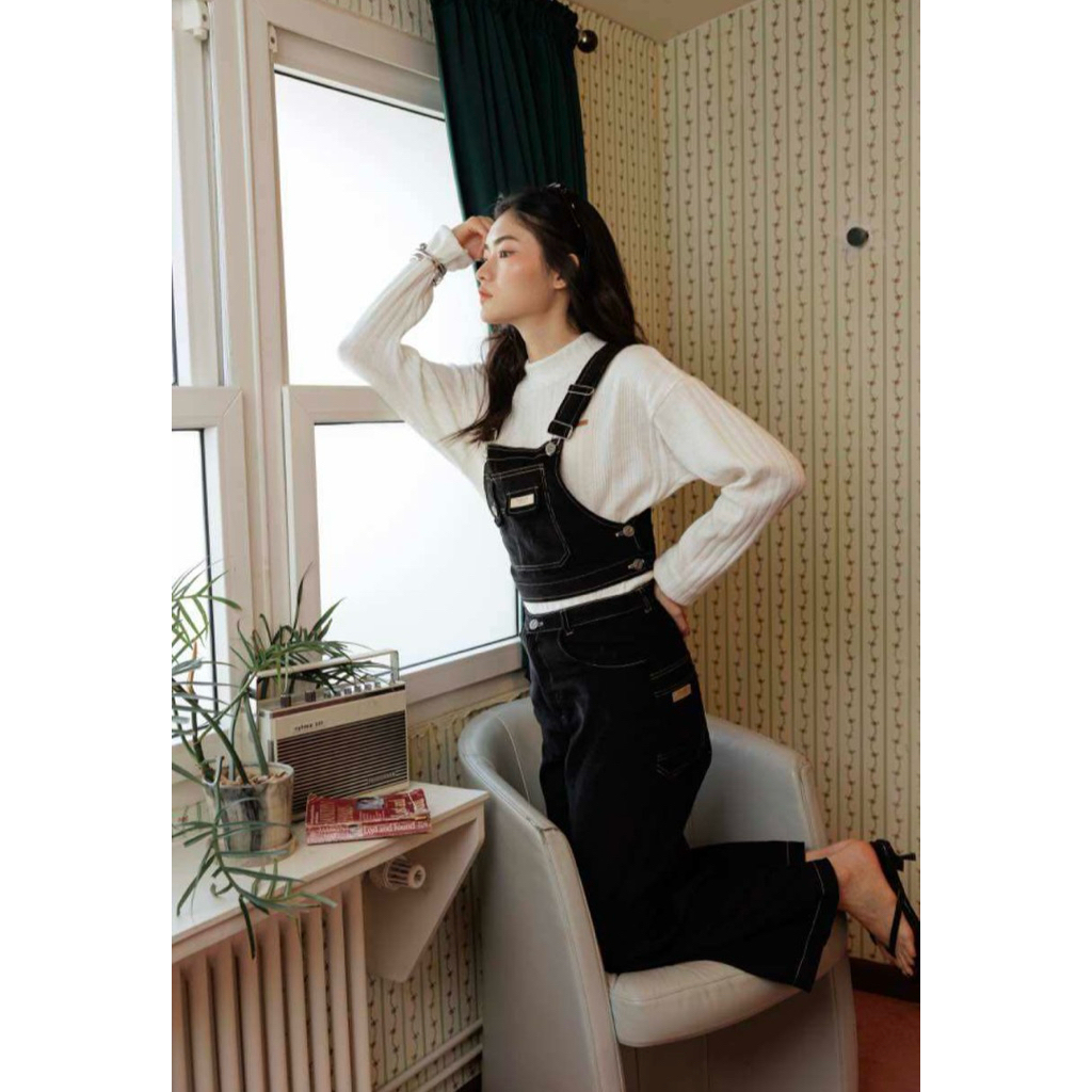CAMPBELL OVERALLS BLACK เอี๊ยมผ้าลูกฟูก ราคา ถูกที่สุด ดีลบีเคเค แกลเลอรีภาพที่ 7