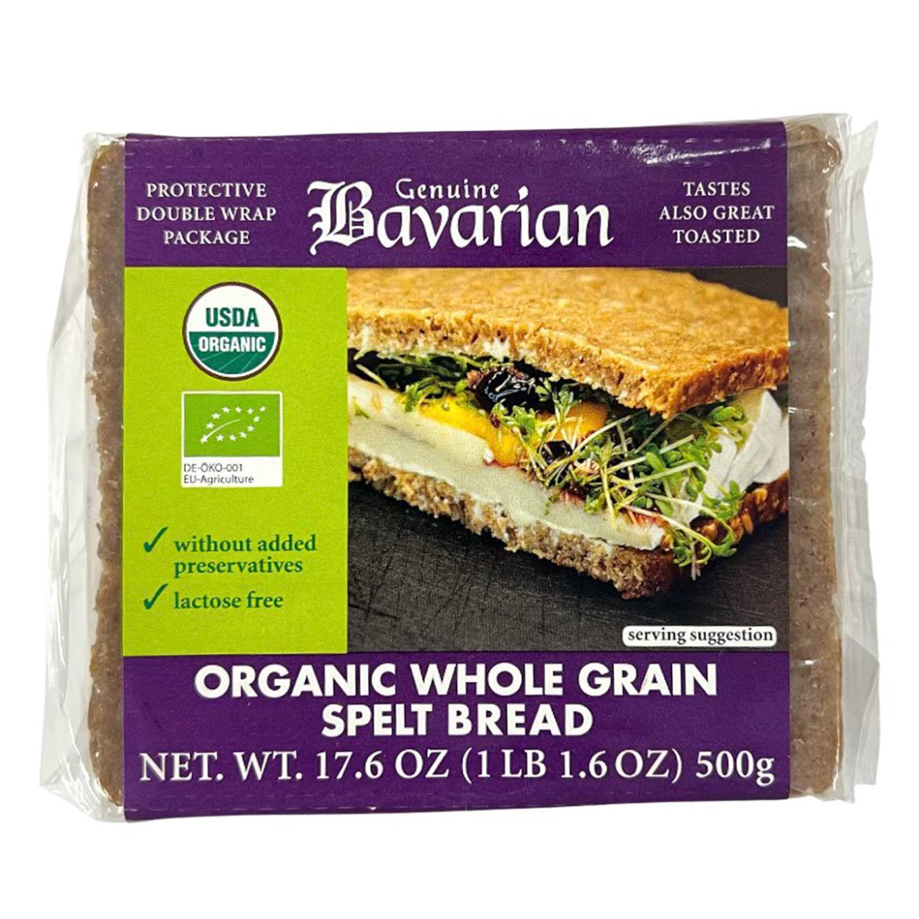 Genuine Bavarian Organic Whole Rye Oat Bread/Spelt Bread/Pumpernickel Bread Organic/Flexseed Bread/O