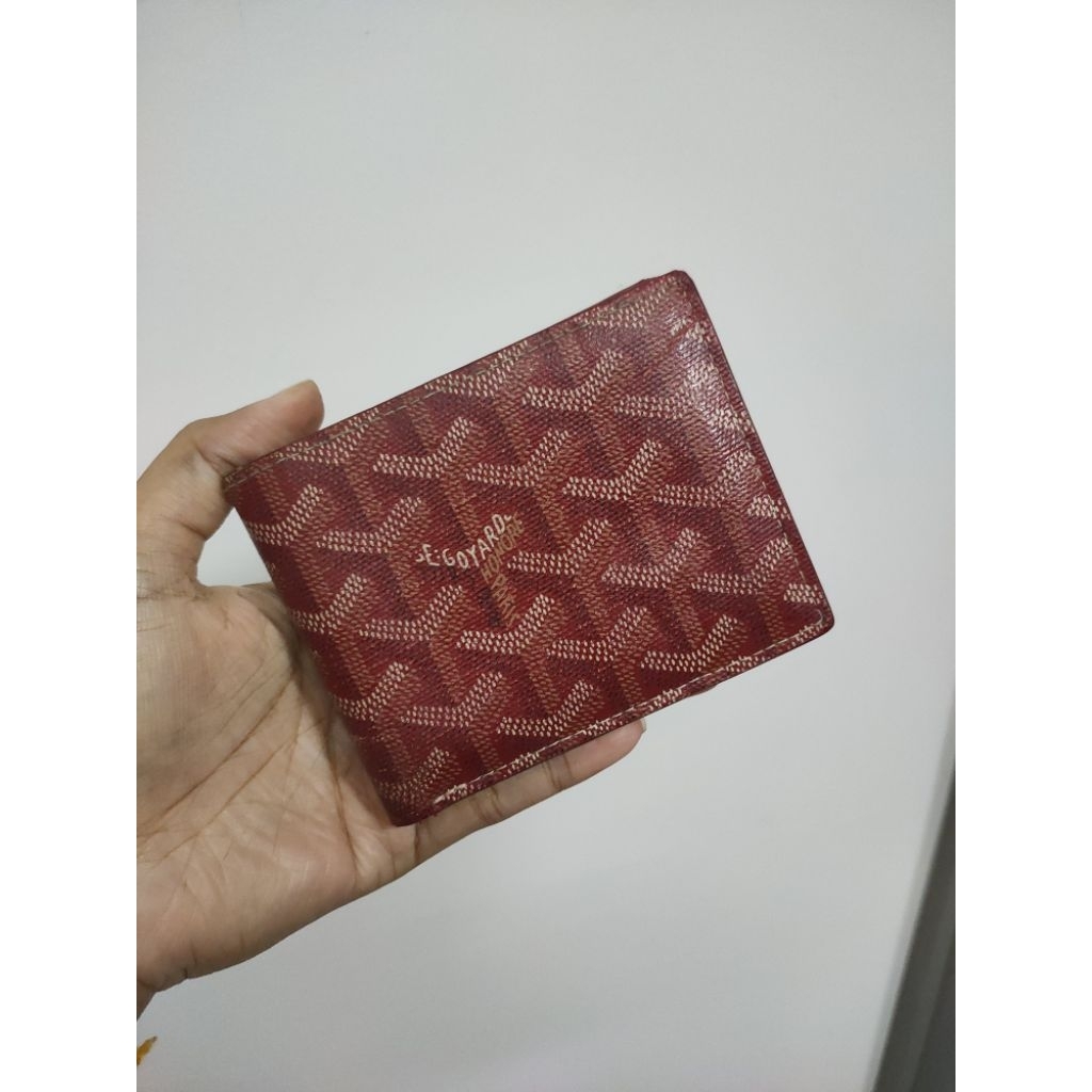 GOYARD Victoire Bi-Fold Wallet กระเป๋าตังค์โกยาดใบสั้นสองพับมือสองตู้ญี่ปุ่นลุ้นแท้หนักมากที่สุด หาย