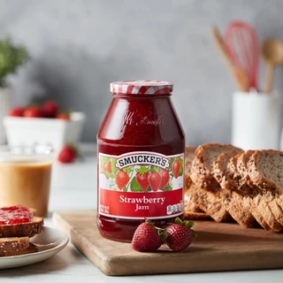Smucker’s Jam แยมผลไม้ สมัคเกอร์ แยมบลูเบอร์รี่ แยมสตรอเบอร์รี่ Smucker’s Blueberry /Stawberry ขนาด 340 กรัม(g.)