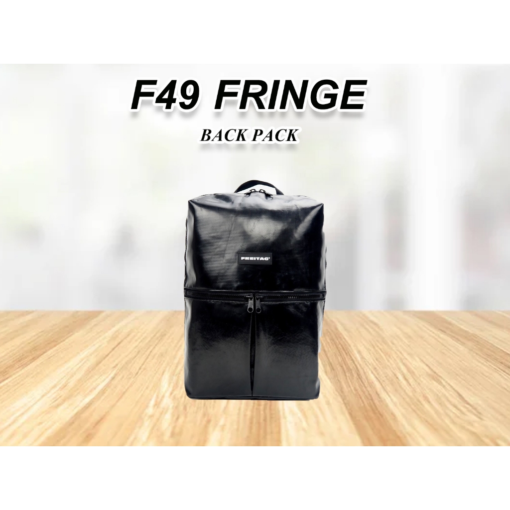 กระเป๋า FREITAG รุ่น F49 FRINGE (ผ้าดำล้วน-ซิบดำ) มือ1 ** หายาก **