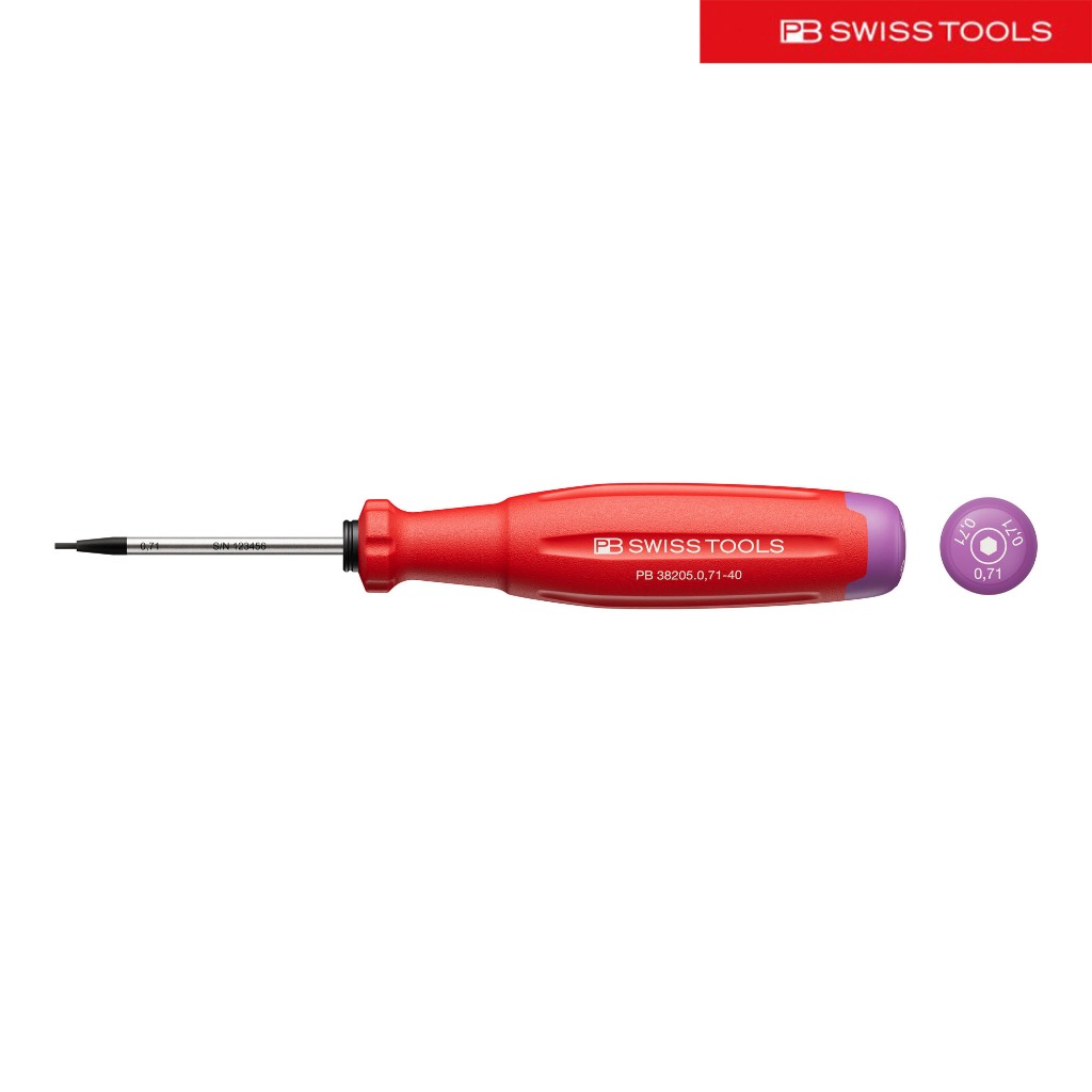 PB Swiss ไขควงด้าม SwissGrip Evo หัวหกเหลี่ยม รุ่น 38205