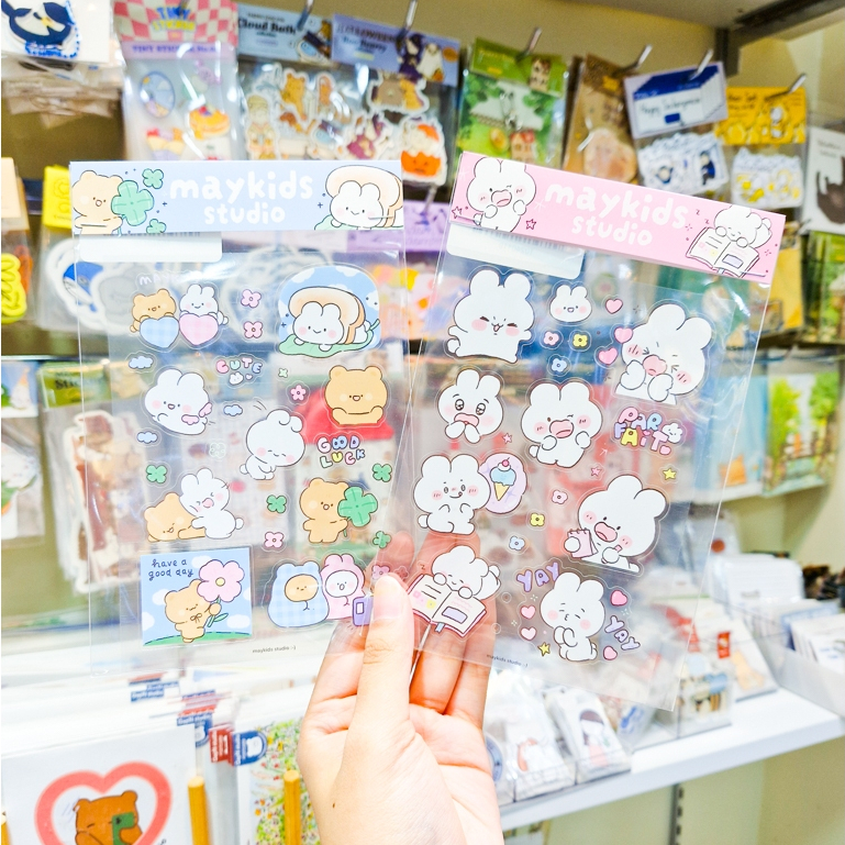 🐰มีลายใหม่ด้วยนะ!🐰Sticker สติกเกอร์รวมลายแก๊ง Gourmet และ Parfait เห็นแล้วใจฟู🧸[Maykids Studio]
