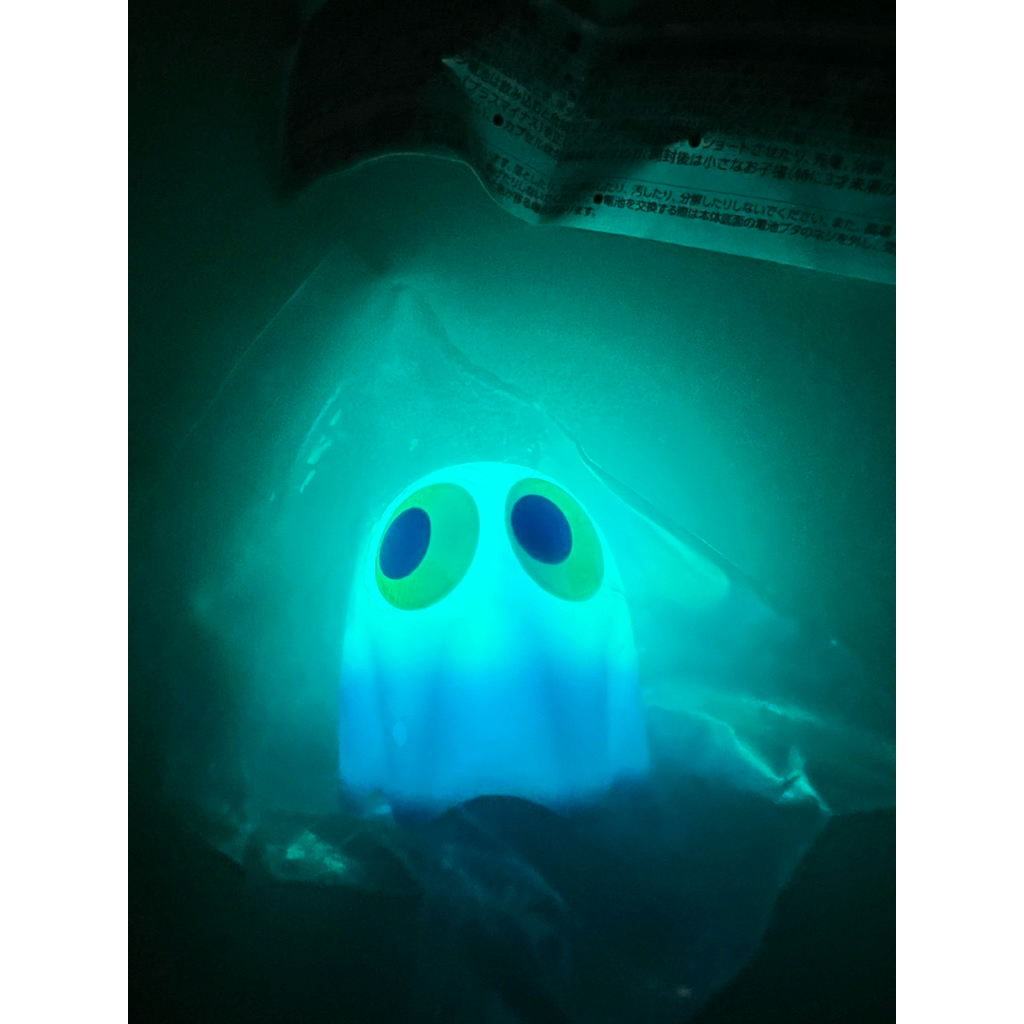 PAC-MAN Light Mascot - Inky (Blue) โมเดลผีแพ็คแมน มีไฟ LED งานกาชาปอง Bandai Namco จากญี่ปุ่น