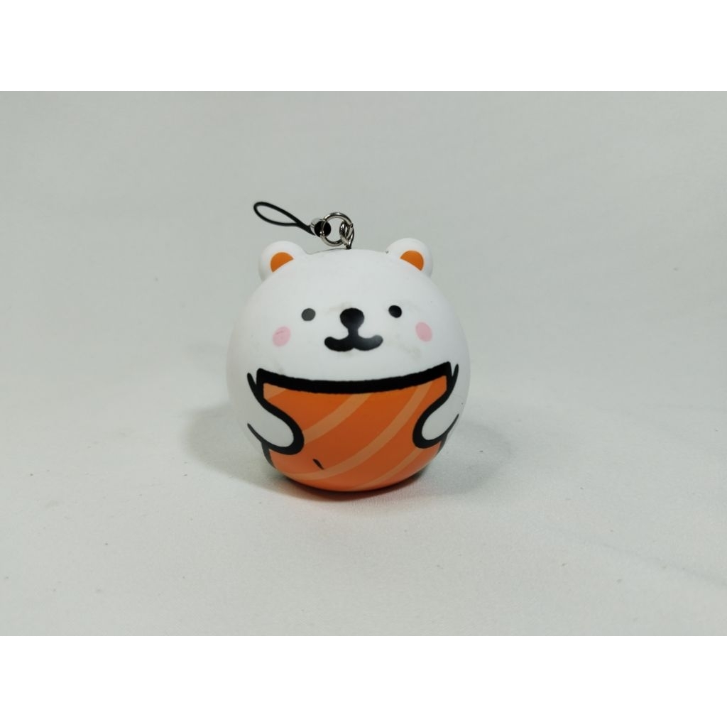 Salmon Bear จากร้านซูชิโร่ (Sushiro) พวงกุญแจตุ๊กตาไวนิลนุ่ม (Lot1)