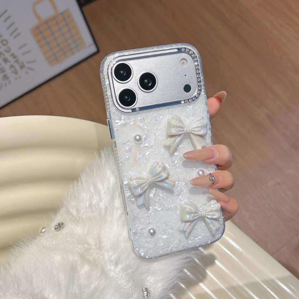 AD613 New case เคสเรซิ่นโบว์ สำหรับI11-17PM กันกระแทกได้ สินค้าพร้อมจัดส่งจากไทย ราคา ถูกที่สุด ดีลบีเคเค แกลเลอรีภาพที่ 8