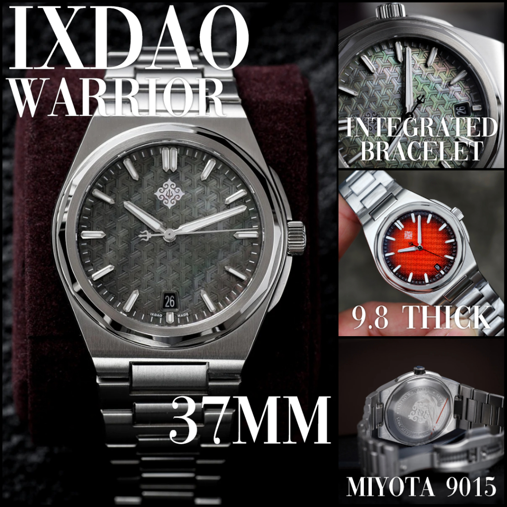 [Pre-order][Hi-Beat] IXDAO WARRIOR Integrated Watch 37MM Sapphire 9015/PT5000 นาฬิกาเดรส