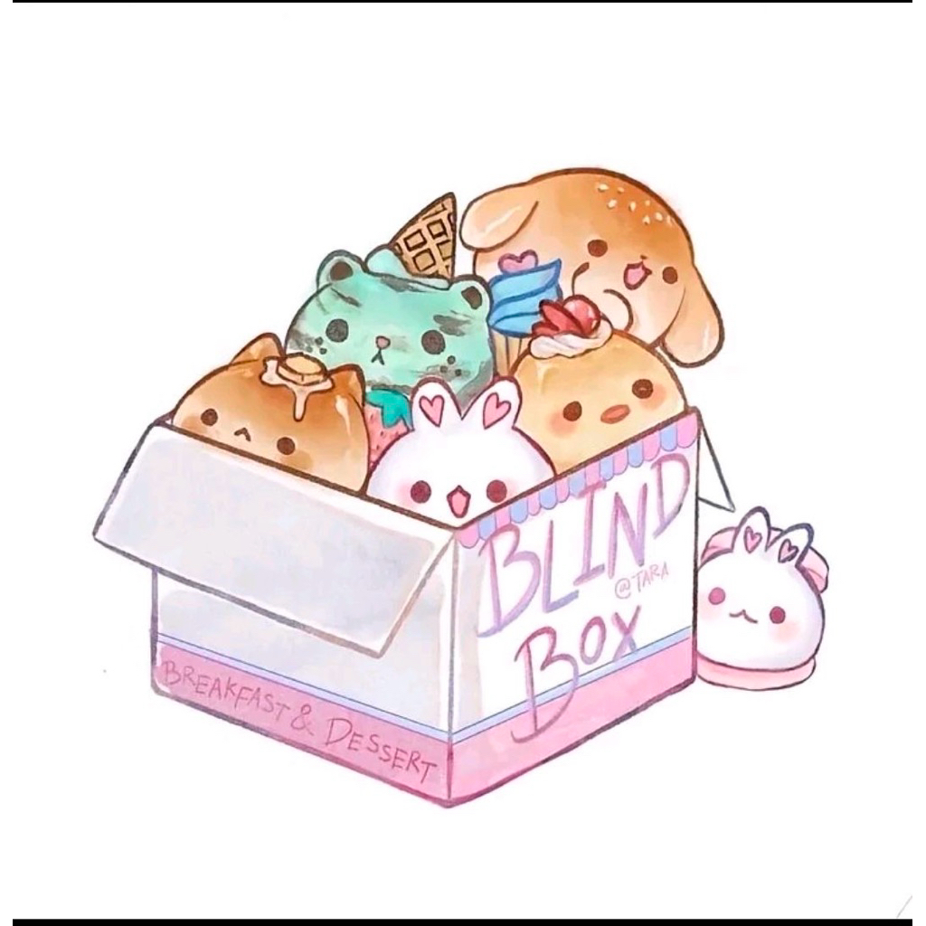 กล่องจุ่มสกุชชี่ แท้ มือ1 แบรนด์ต่างๆ 3-4 ชิ้น | Tara squishy