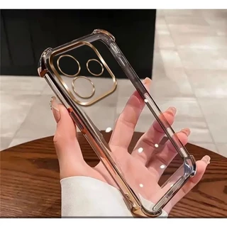 เคสใส กันรอยเลนส์กล้อง OPPO A5i A3 A3X A5X A5Pro A6T A6PRO A6 A6X เคสขอบสี กันกระแทก Q1