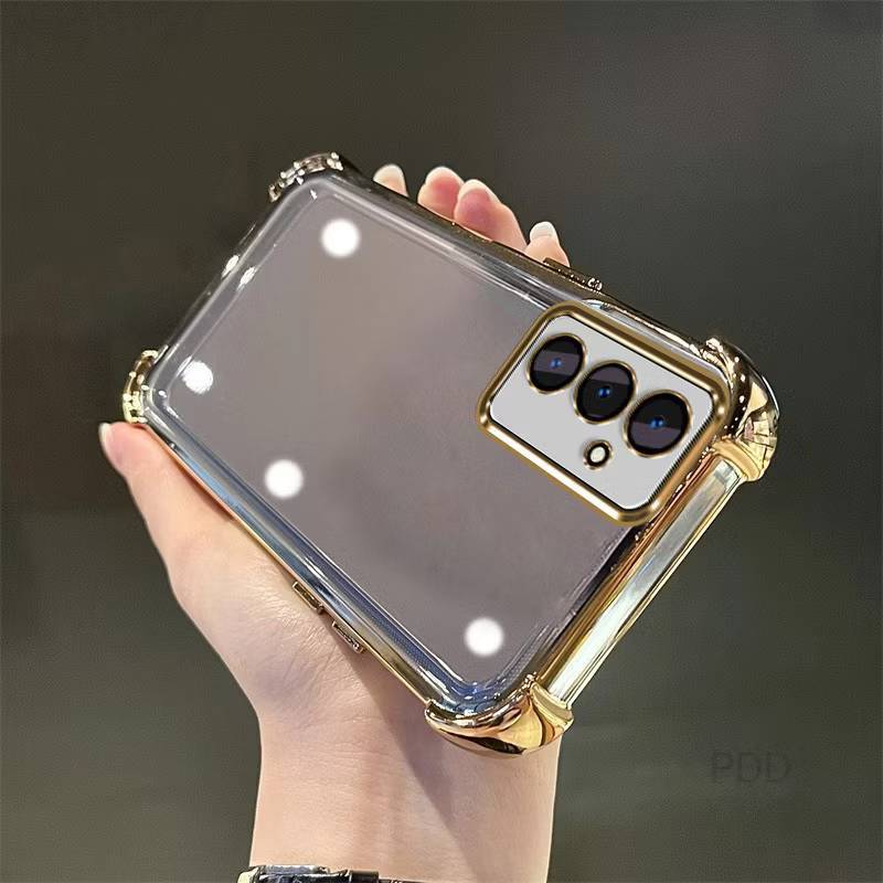 เคสใส กันรอยเลนส์กล้อง VIVO Y21 Y21S Y33S Y33T T1X เคสขอบสี กันกระแทก Q1