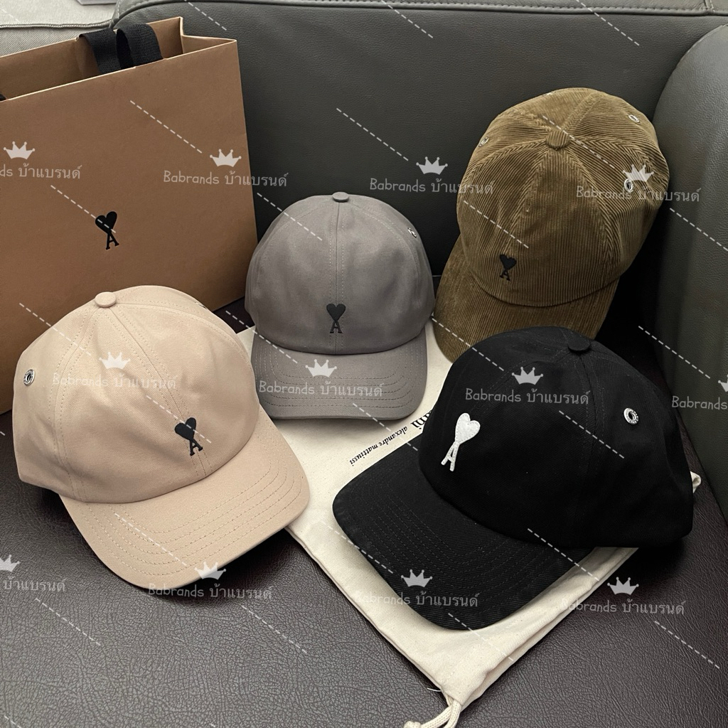 🔥พร้อมส่ง🔥New AMI PARIS❣️ baseball Cap free size ⚠️UNISEX ของแท้💯