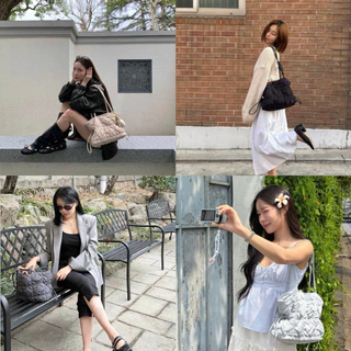 (พร้อมส่ง) Carlyn Bag รุ่น Dape S / L สี Black/Fog Beige/Fog Blue/Fog Gray