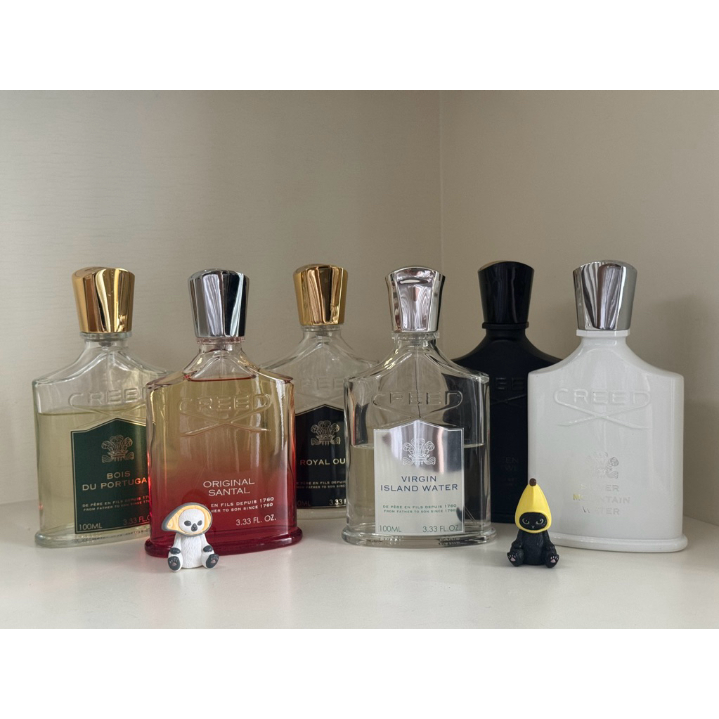 Creed (Aventus) (GIT) (SMW) (Himalaya) (Royal Oud) (Virgin Island Water) (Bois du Portugal) (Original Santal)