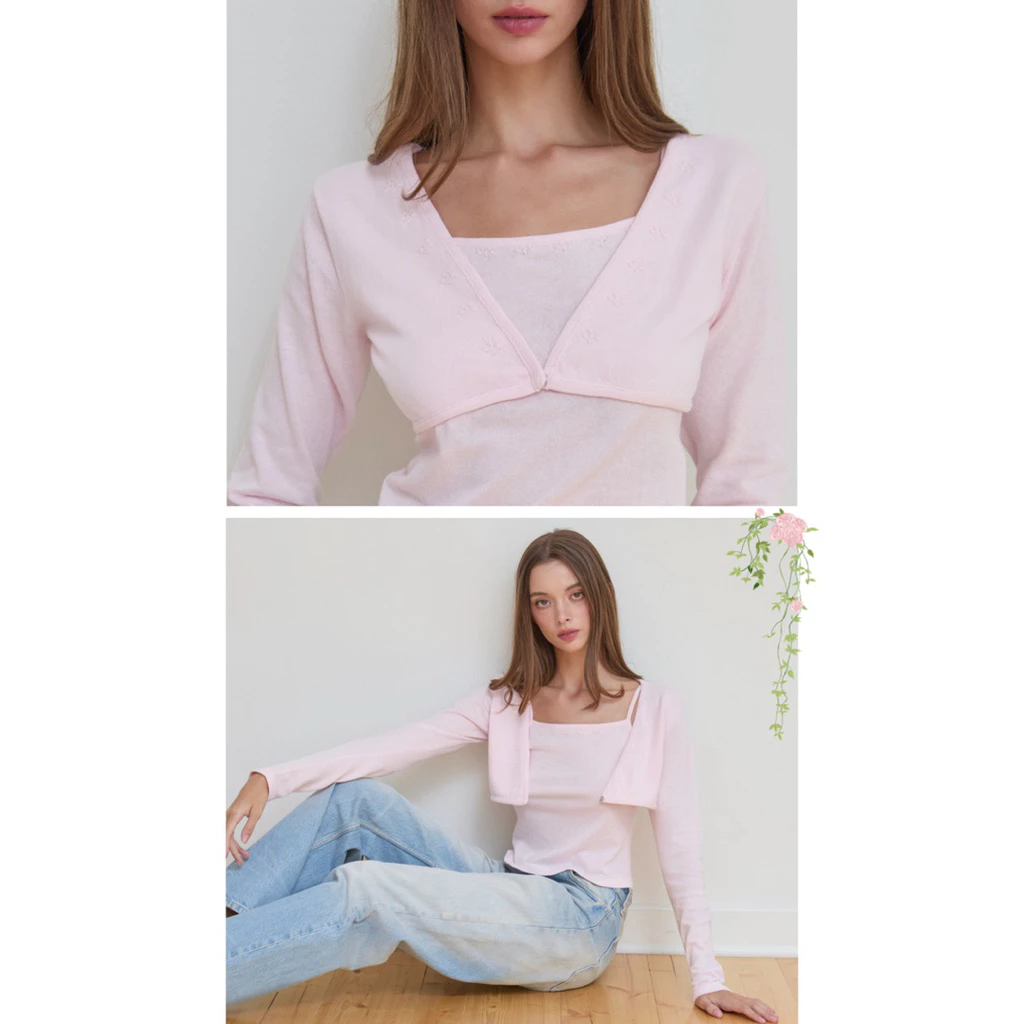 Orangebaskets เสื้อแขนยาว รุ่น Buttercup Two-Way Top