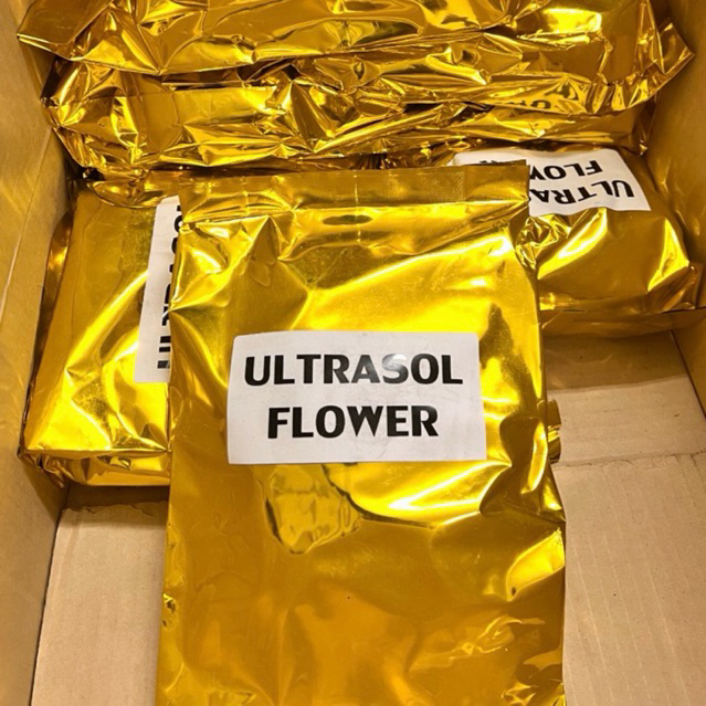 ปุ๋ยดอกไม้ Ultrasol Flower 18-6-18 ถุงทองของแท้ 1000 กรัม