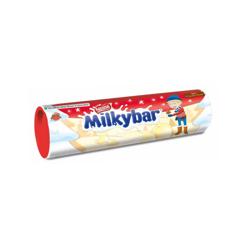 Milkybar White Button Tubes