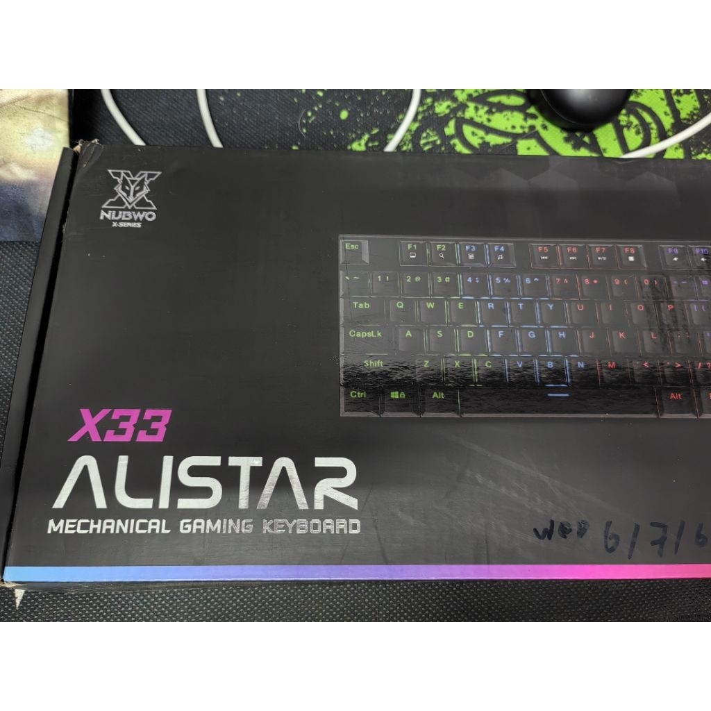 NUBWO​ ALISTAR​X33​GAMING​KEYBOARD​