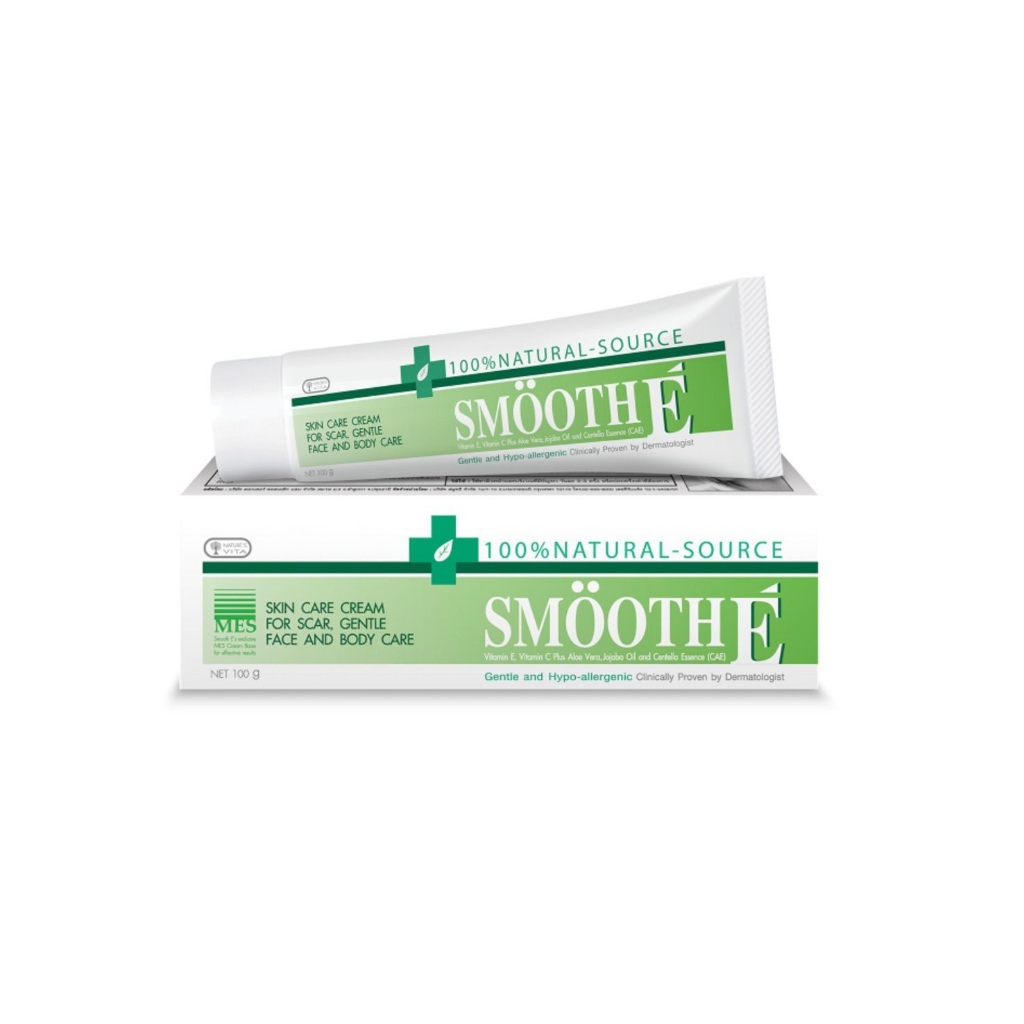 Smooth E Cream 100g ครีมบำรุงผิว ลดรอยแผลเป็นและจุดด่างดำ