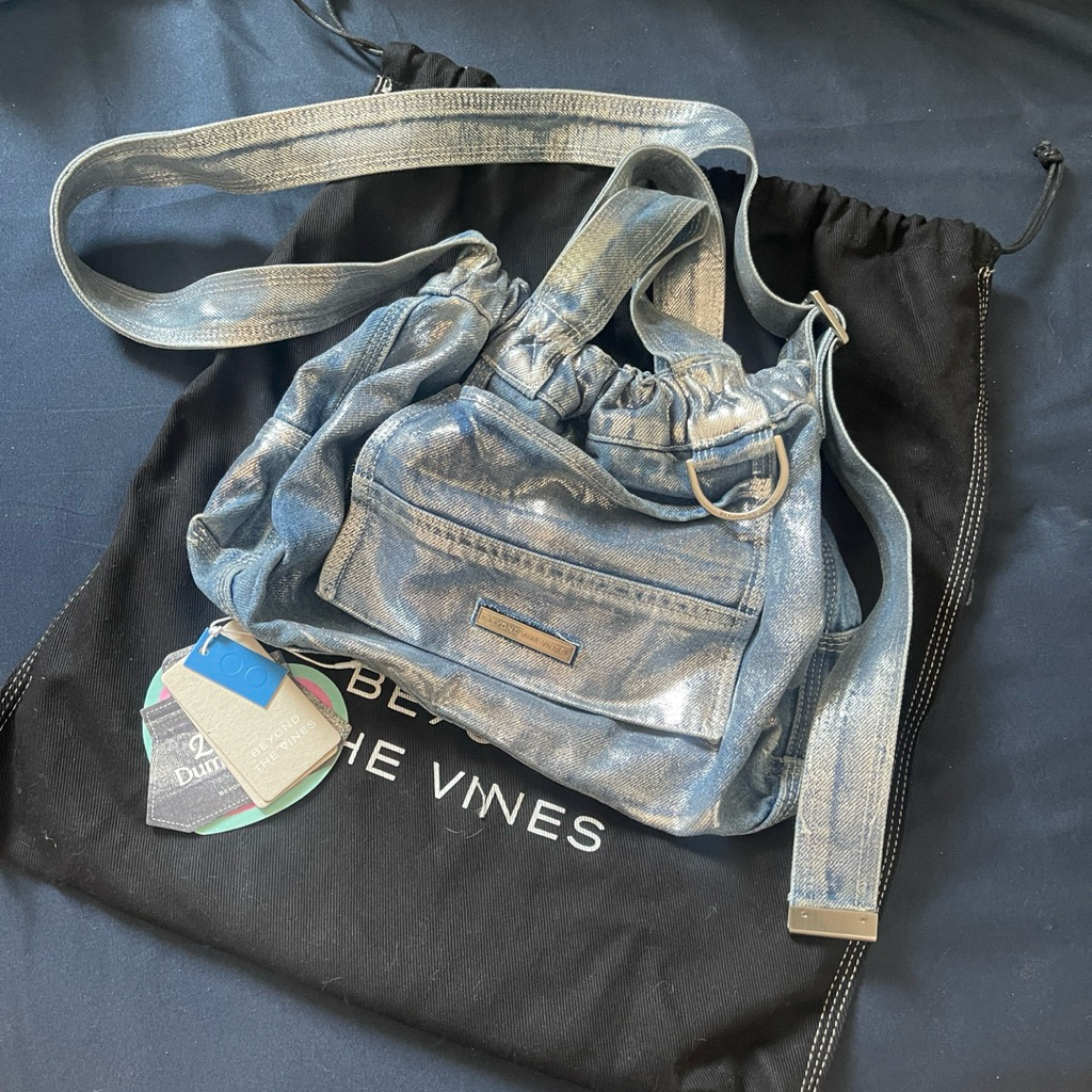 ส่งต่อ กระเป๋า Beyond the Vines Denim XS Dumpling Bag
