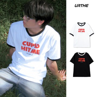 URTHE - เสื้อยืด เสื้อยืดคอกลม รุ่น CUPID HIT ME T-SHIRT
